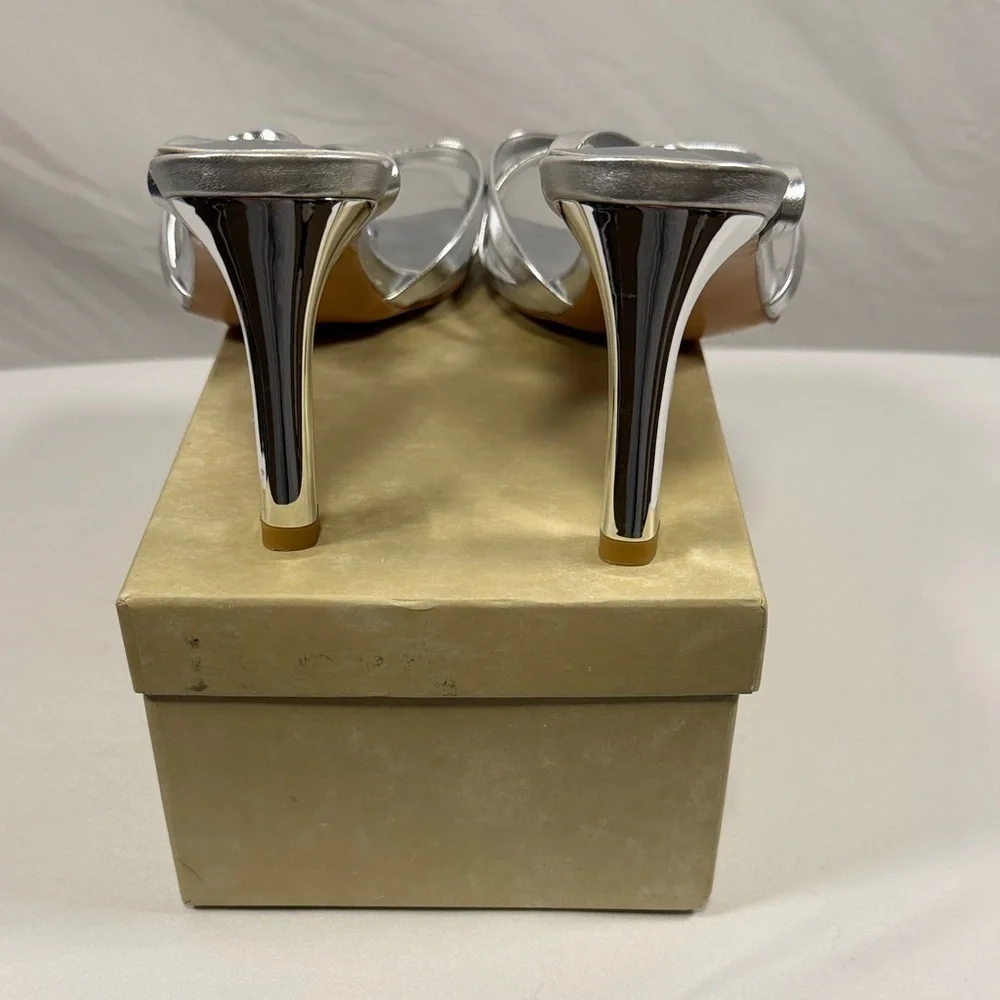 Silver Strappy Women's Sandals Size 11 NWT